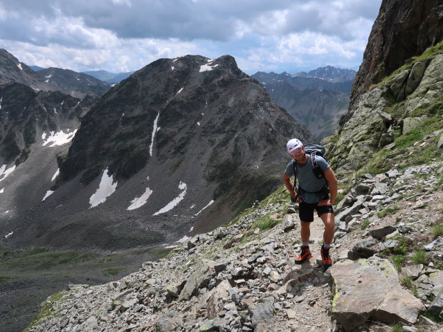 Christoph zwischen Wildnörderer und Smaragdsee (26. Juli)