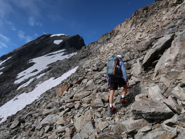 Christoph zwischen Riffljoch und Glockturm (27. Juli)