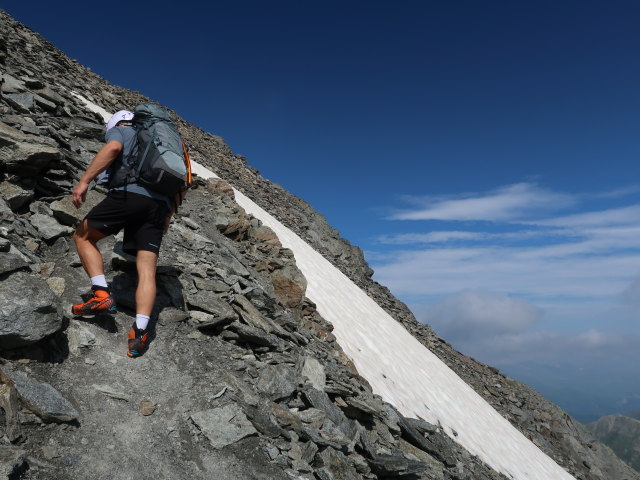 Christoph zwischen Riffljoch und Glockturm (27. Juli)