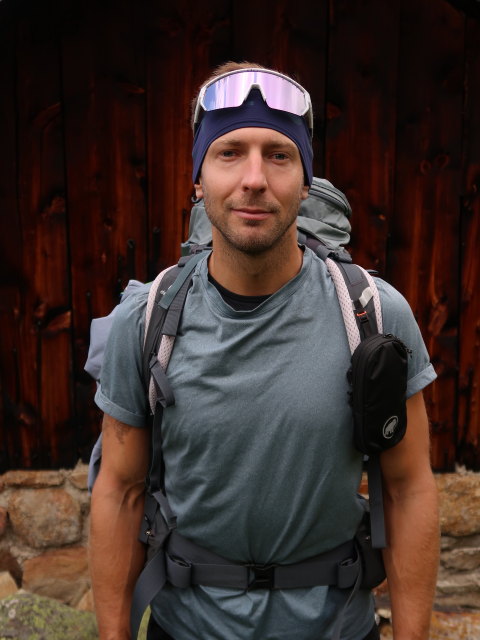 Christoph bei der Äußeren Schäferhütte, 2.274 m (28. Juli)