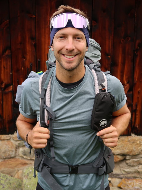 Christoph bei der Äußeren Schäferhütte, 2.274 m (28. Juli)