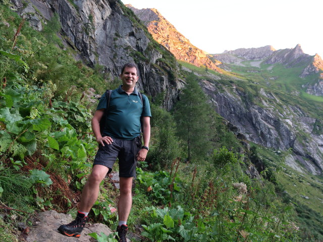 Ronald zwischen Unterem Rotgüldensee und Oberem Rotgüldensee (11. Aug.)