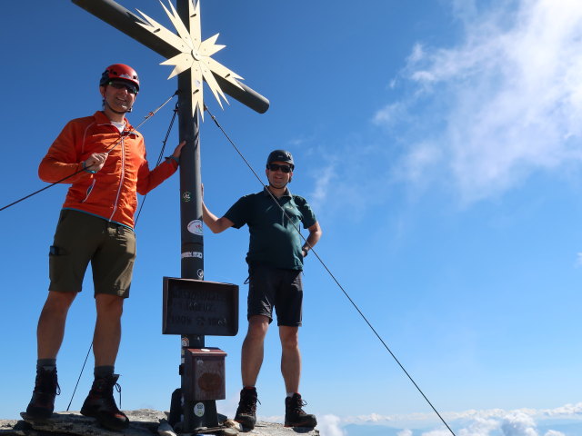 Ich und Ronald am Großen Hafner, 3.076 m (11. Aug.)