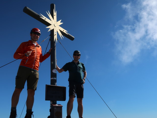 Ich und Ronald am Großen Hafner, 3.076 m (11. Aug.)