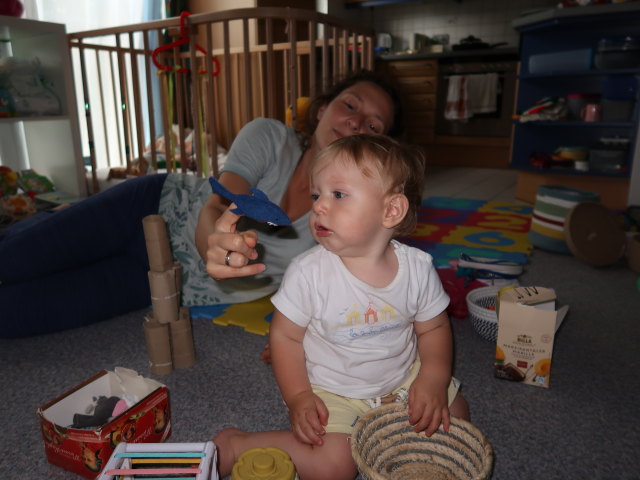 Sabine und Nils in unserer Wohnung