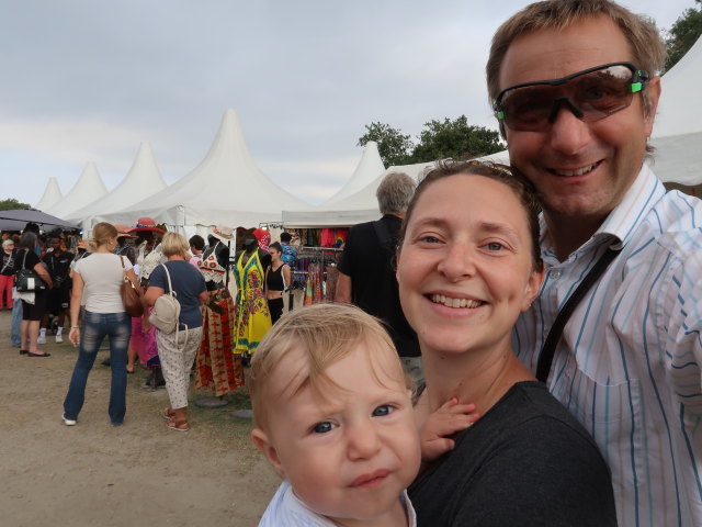 Nils, Sabine und ich auf der Donauinsel