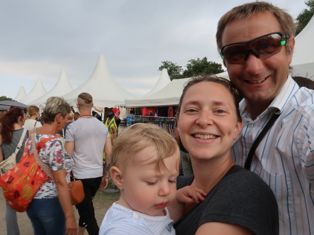 Nils, Sabine und ich auf der Donauinsel