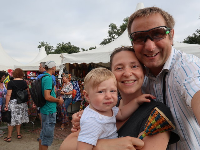 Nils, Sabine und ich auf der Donauinsel