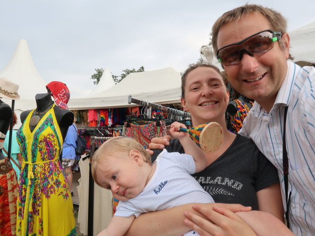 Nils, Sabine und ich auf der Donauinsel