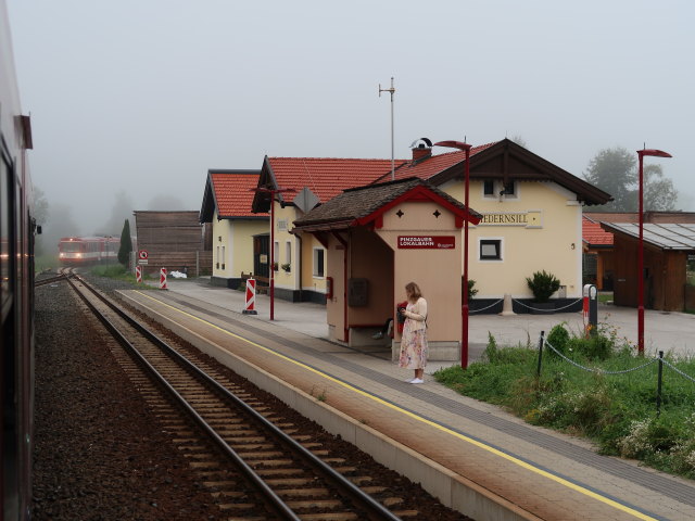 Bahnhof Niedernsill, 767 m (23. Aug.)