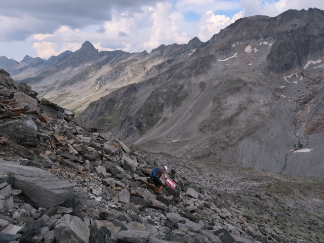 Frank zwischen Grüne-Wand-Spitze und Kasseler Hütte (31. Aug.)