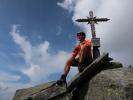 Ich auf der Gfallenspitze, 2.966 m (31. Aug.)