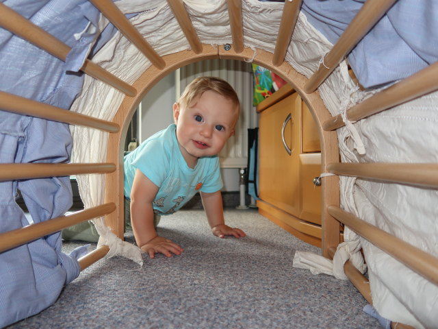 Nils in unserer Wohnung