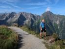 Frank zwischen Bergstation der Ahornbahn und Filzenkogel