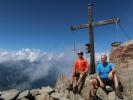 Ich und Frank am Nordgipfel der Ahornspitze, 2.960 m