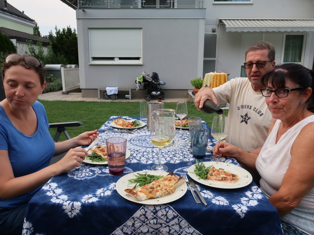 Sabine, Heinz und Ulrike in Biedermannsdorf