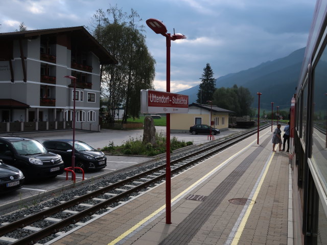 Bahnhof Uttendorf-Stubachtal, 776 m (25. Aug.)