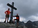 Ich und Frank auf der Grüne-Wand-Spitze, 2.946 m (31. Aug.)