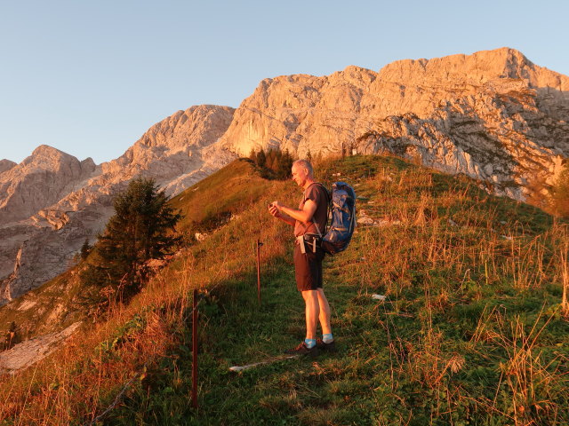 Frank zwischen Purtschellerhaus und Schusteroute (8. Sep.)