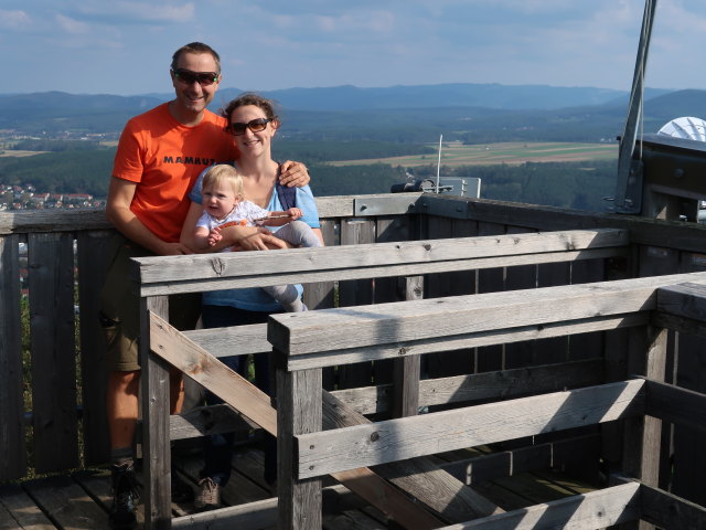 Ich, Nils und Sabine auf der Gfiederwarte, 609 m