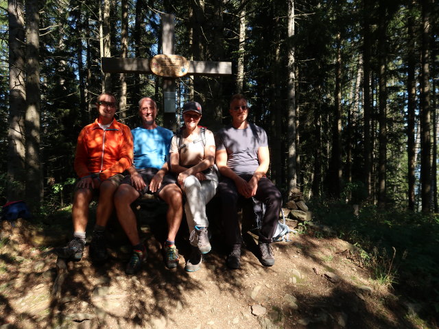 Ich, Frank, Melanie und Mario am Hochegg, 1.324 m