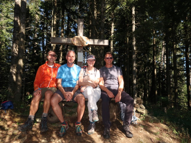 Ich, Frank, Melanie und Mario am Hochegg, 1.324 m