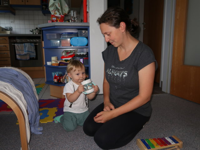 Nils und Sabine in unserer Wohnung (26. Sep.)