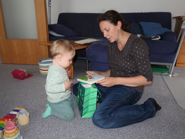 Nils und Sabine in unserer Wohnung (27. Sep.)