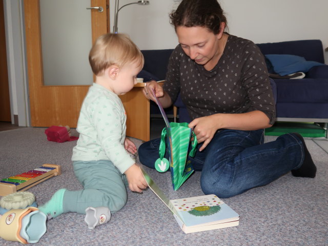 Nils und Sabine in unserer Wohnung (27. Sep.)