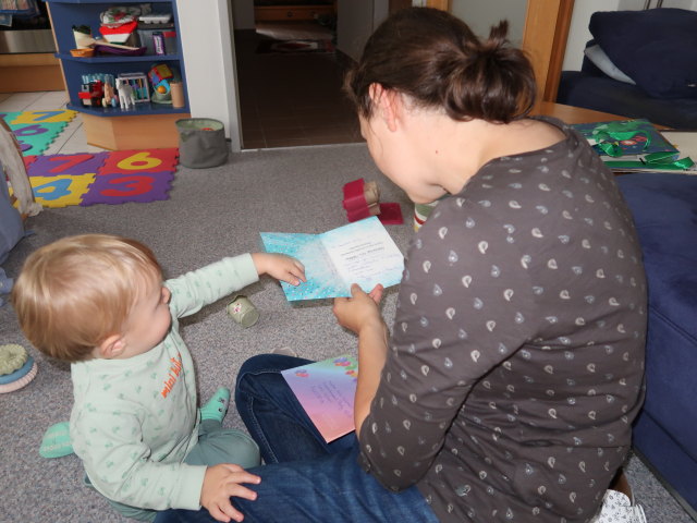 Nils und Sabine in unserer Wohnung (27. Sep.)