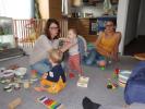 Hannelore, Lukas, Ella und Kathrin in unserer Wohnung (26. Sep.)