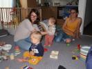 Hannelore, Lukas, Ella und Kathrin in unserer Wohnung (26. Sep.)