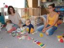 Ella, Hannelore, Lukas und Kathrin in unserer Wohnung (26. Sep.)