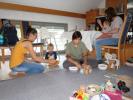 Kathrin, Lukas, Katarina, Ella und Hannelore in unserer Wohnung (26. Sep.)