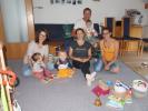 Ella, Hannelore, Lukas, Sabine, ich, Nils und Kathrin in unserer Wohnung (26. Sep.)