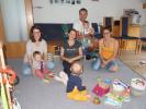 Ella, Hannelore, Sabine, Lukas, ich, Nils und Kathrin in unserer Wohnung (26. Sep.)