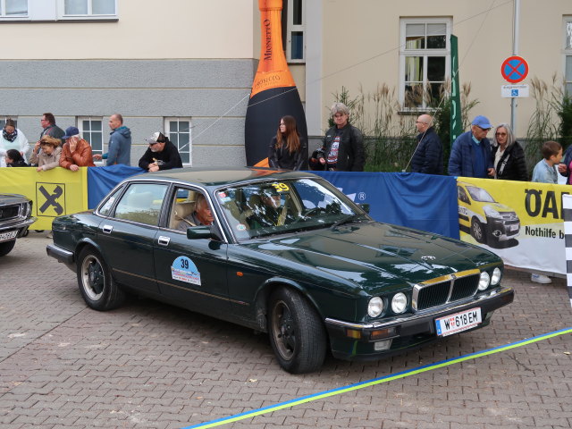 Jaguar XJ40 am Rathausplatz