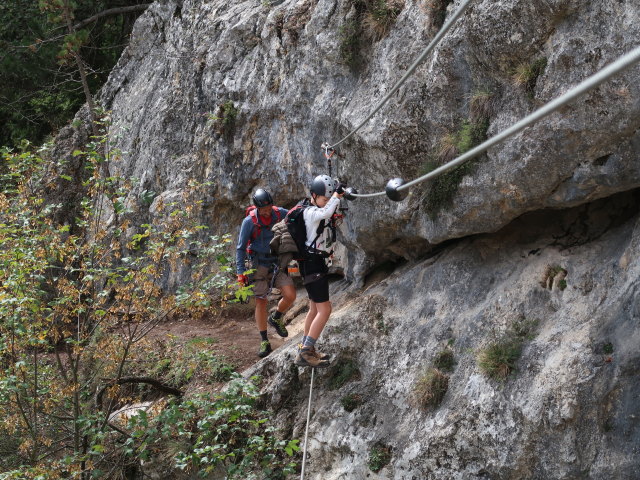 Matthias-Prinner-Klettersteig: Jörg und Christian auf der Seilbrücke