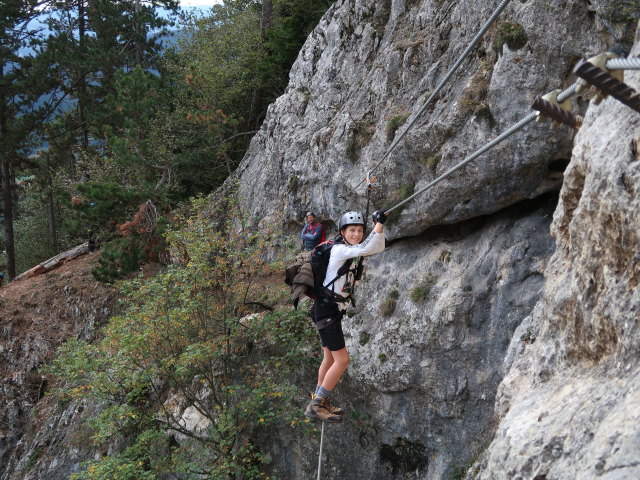 Matthias-Prinner-Klettersteig: Jörg und Christian auf der Seilbrücke