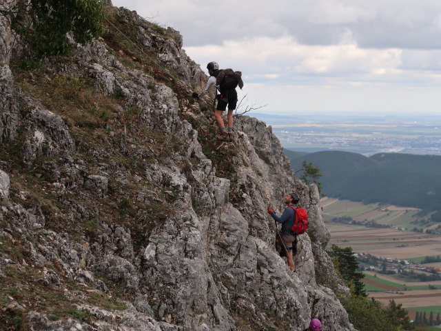 Matthias-Prinner-Klettersteig: Christian und Jörg im Ausstieg