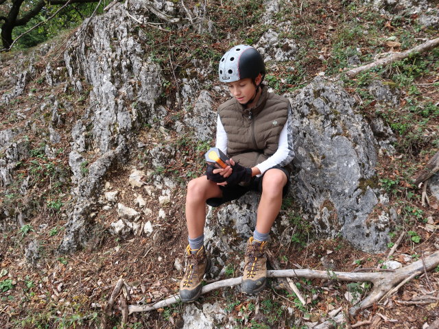 Christian beim Matthias-Prinner-Klettersteig