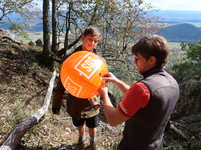 Christian und ? beim Matthias-Prinner-Klettersteig