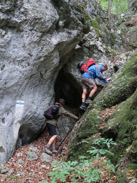 Christian und Jörg am Waldegger Steig in der Großen Klause