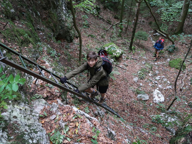 Christian und Jörg am Waldegger Steig in der Großen Klause