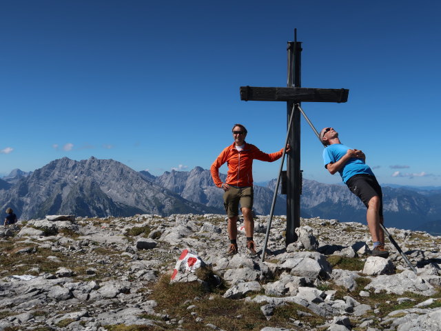 Ich und Frank am Hohen Brett, 2.338 m (7. Sep.)