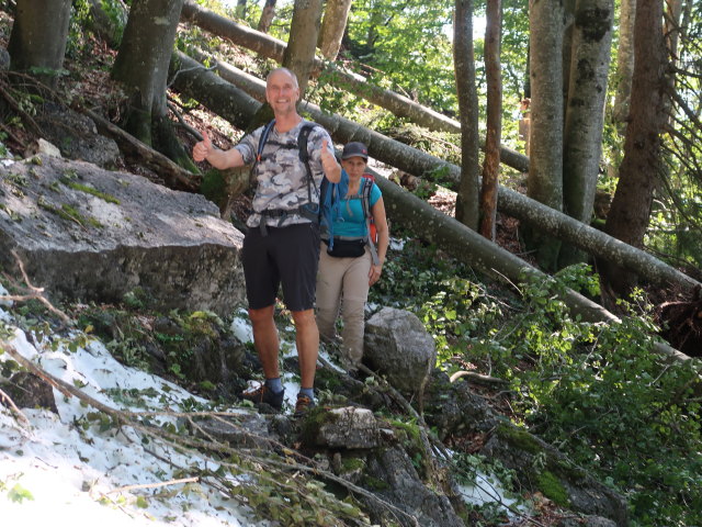 Frank und Melanie zwischen Wallingalm und Schwarzem Berg