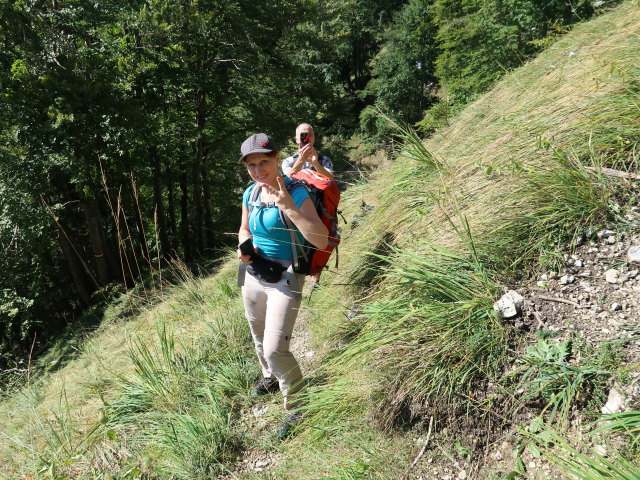 Melanie und Frank zwischen Wallingalm und Schwarzem Berg