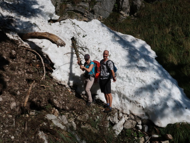 Melanie und Frank zwischen Wallingalm und Schwarzem Berg