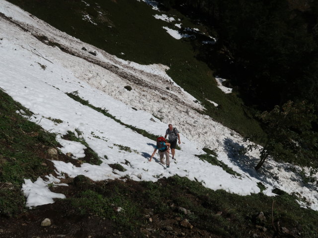 Melanie und Frank zwischen Wallingalm und Schwarzem Berg