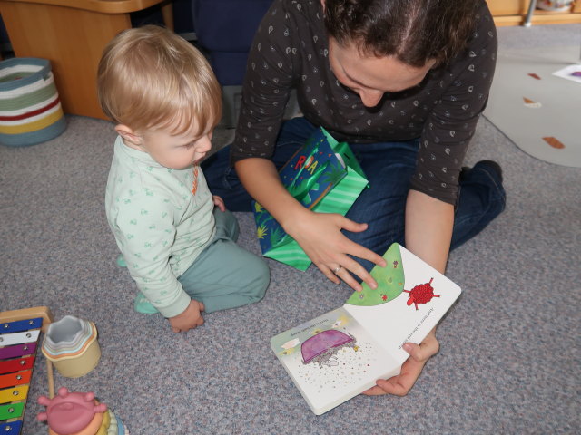 Nils und Sabine in unserer Wohnung (27. Sep.)